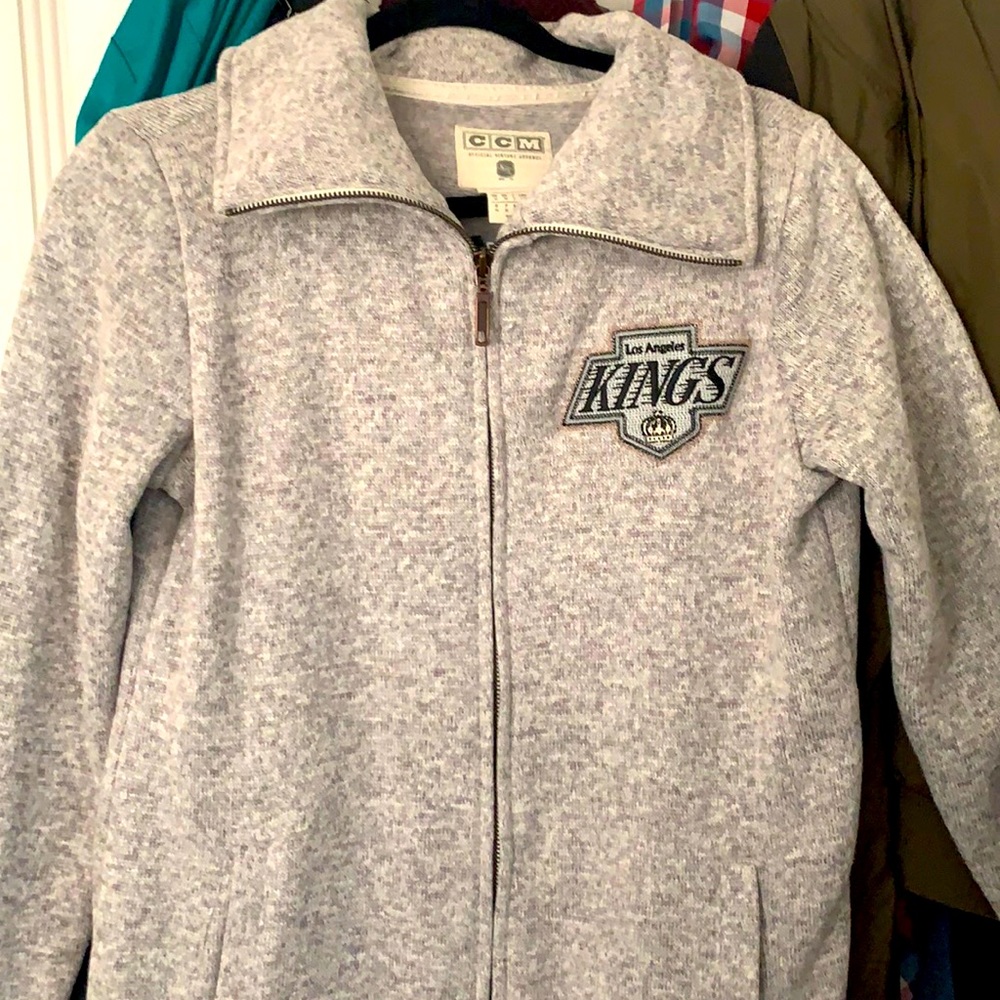 LA KINGS CCM Fleece Track Jacket